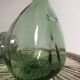 Glass bottle lady jeanne green flat 2 liters
