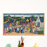 Vintage Naïve art painting
