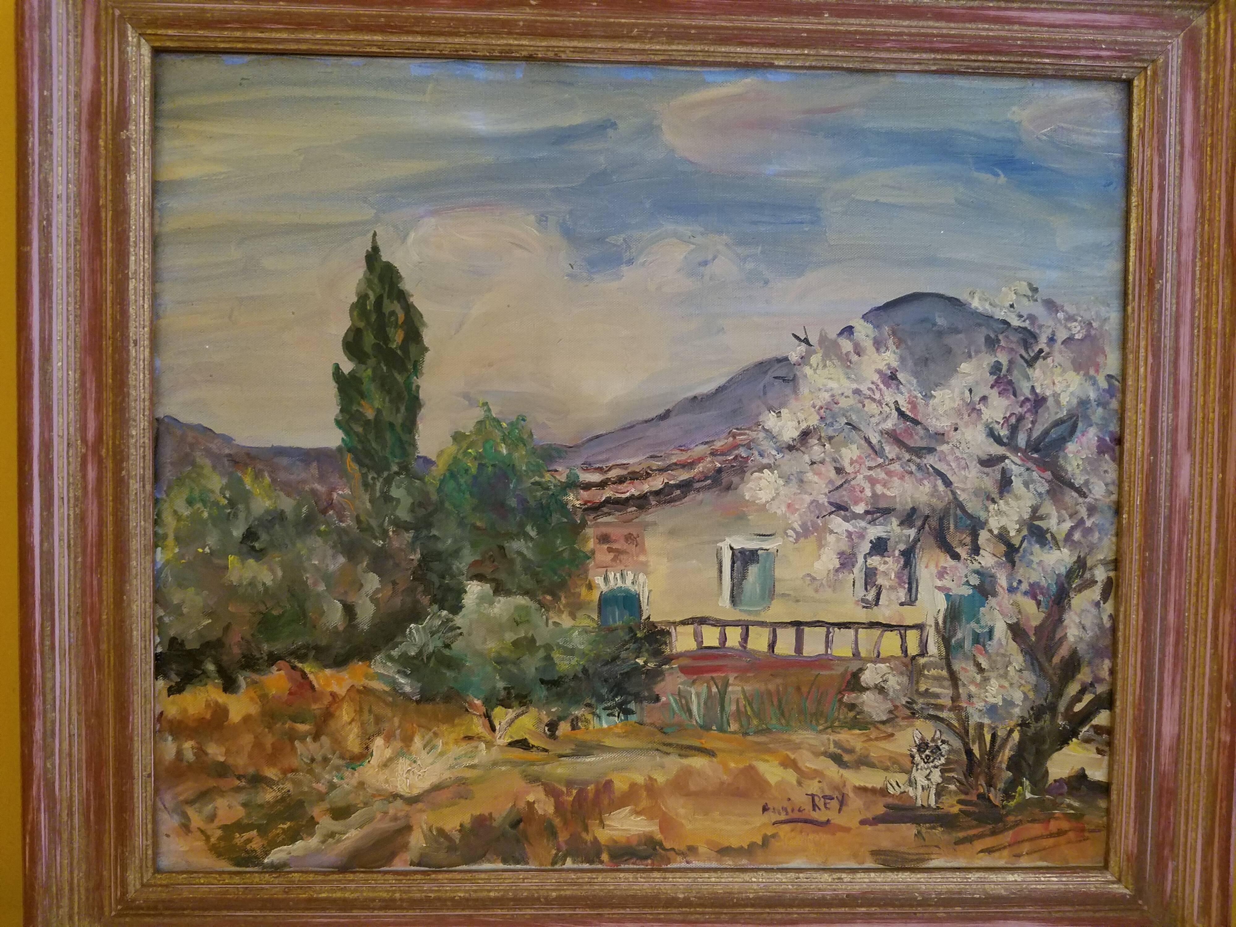 Peinture à l'huile paysage de Provence