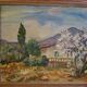 Peinture à l'huile paysage de Provence