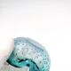 Murano Bullicante Peacock Blue Vide-Poche Vintage 60s 70s Art Glass