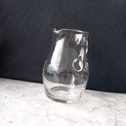6 verres à eau et pichet en cristal gravé années 70