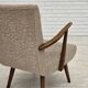 1960s, Danish armchair, furniture wool, beech wood.