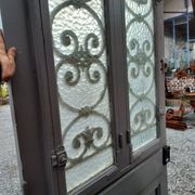 porte d'entrée vitrée en chêne