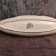 Set of 6 vintage English oval snack plates Active