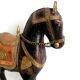 Indian horse wood copper and gilded brass