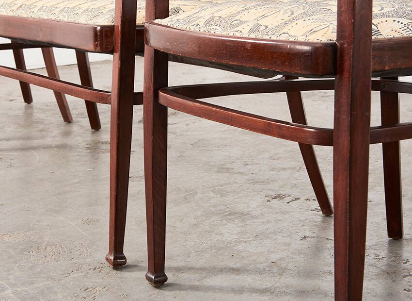 Otto Wagner Wiener Secession Seating Set for Mundus Austria 1903