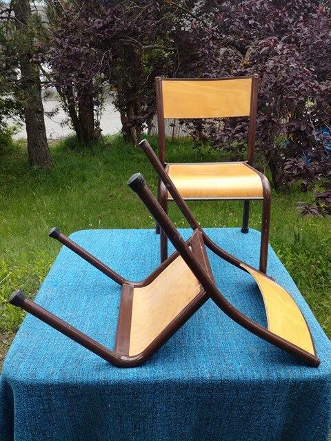 Duo chairs of school children