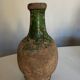 19th popular art excavation pottery in glazed earth