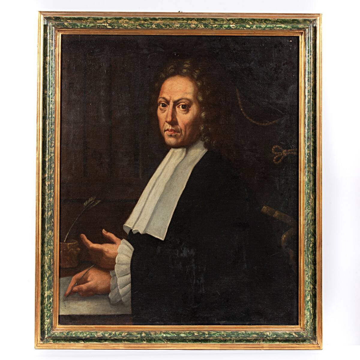 Antique portrait of a magistrate, late 17th - early 18th century