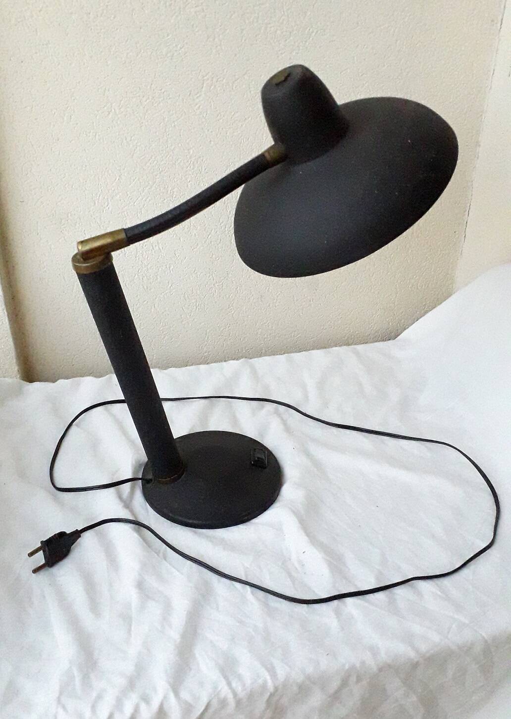 Black desk lamp