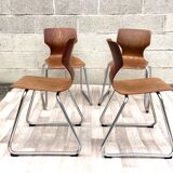 4 vintage Flottoto chairs