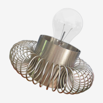 Lamp, suspension stainless springs Lazzari Vintage
