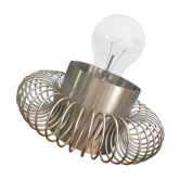 Lamp, suspension stainless springs Lazzari Vintage