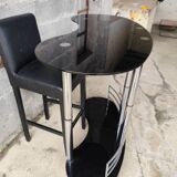 Bar cabinet with a stool