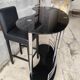 Bar cabinet with a stool