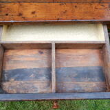 Table de ferme ancienne  fin 19e chêne massif