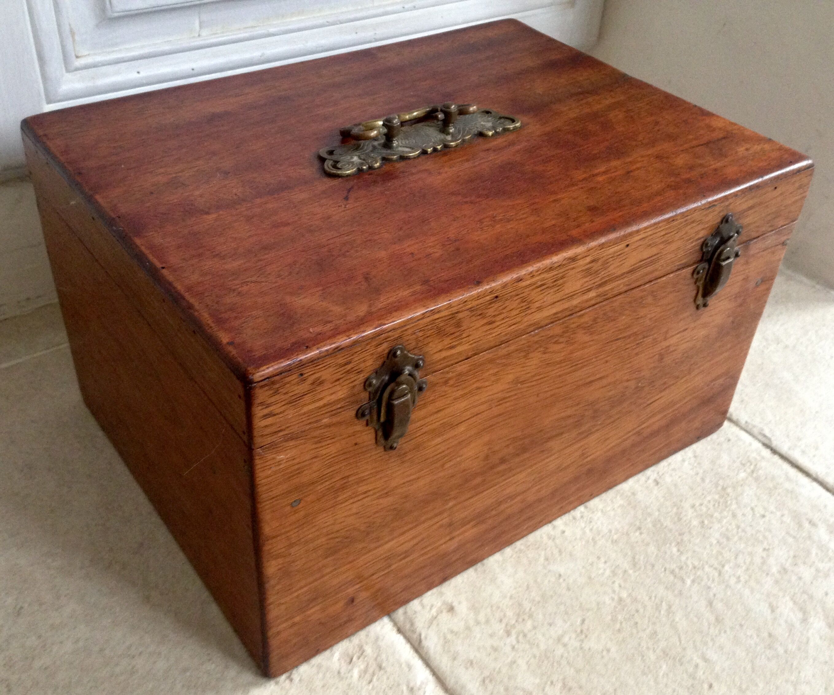 Circa 1900 wooden chest