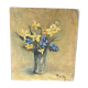 Oil on flower bouquet panel