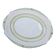 Plat ovale anglais Burleigh Ware – Crème & vert – Made in England