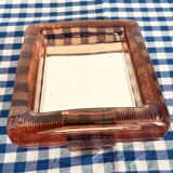 Miroir en verre rose d’Italie
