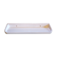 White ceramic bathroom shelf