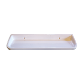 White ceramic bathroom shelf