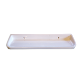 White ceramic bathroom shelf