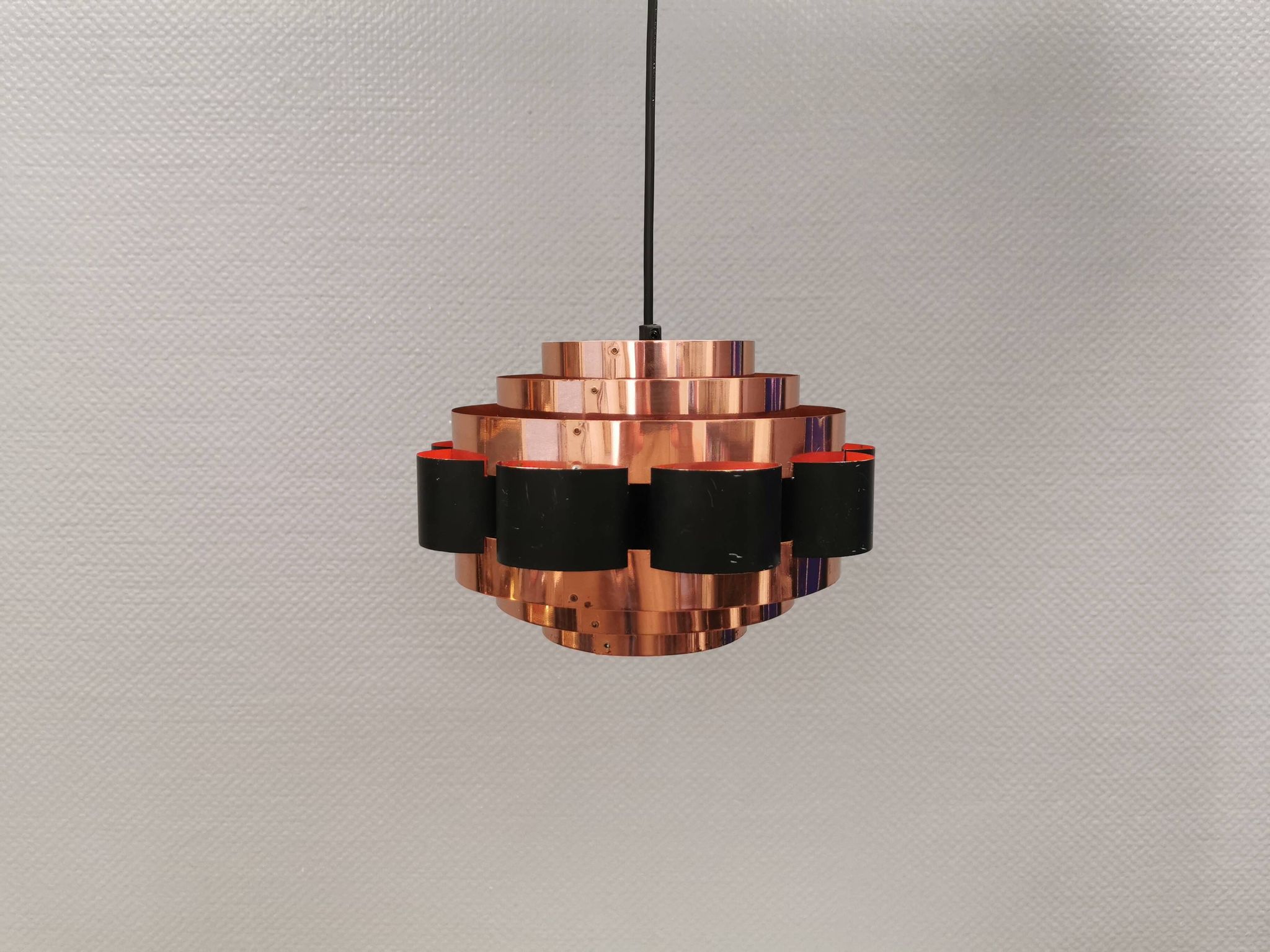 Hanging lamp from 1980s Denmark, by Werner Schou for his own company