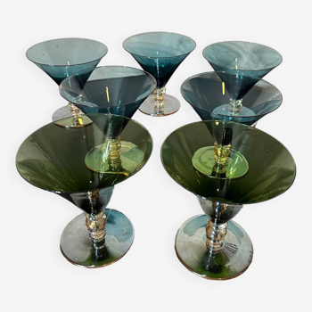 Lot de 7 verres à cocktails