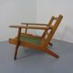 Danish GE290 Chair in Oak and Kvadrat Hallingdal by Hans J. Wegner for Getama, 1960s