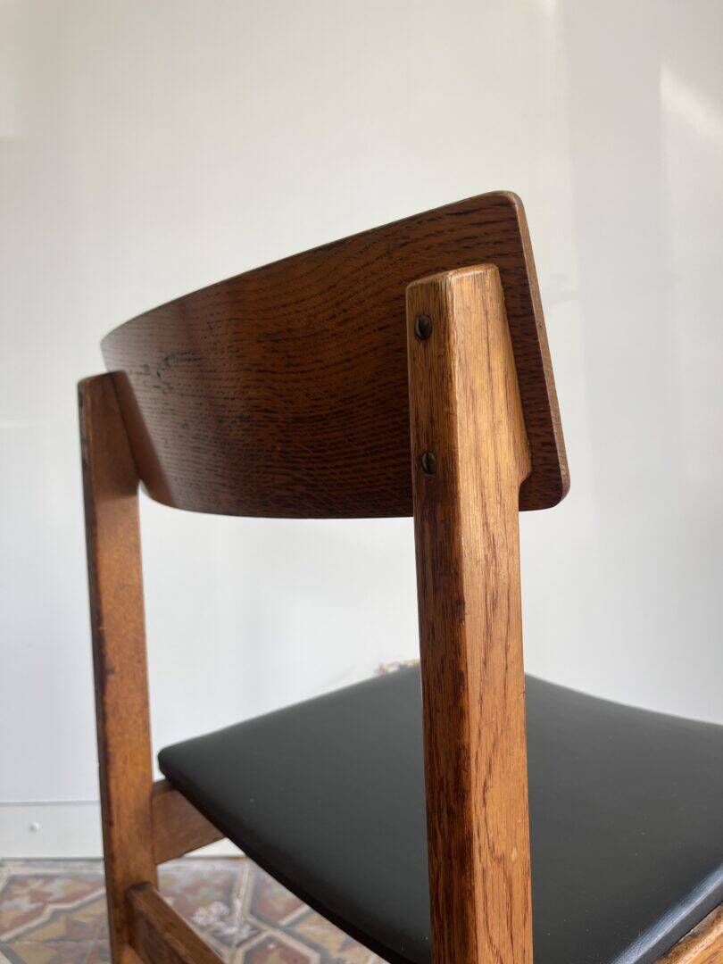'Abstracta' set of 6 dining chairs – Jos De Mey for Van den Berghe – Pauvers