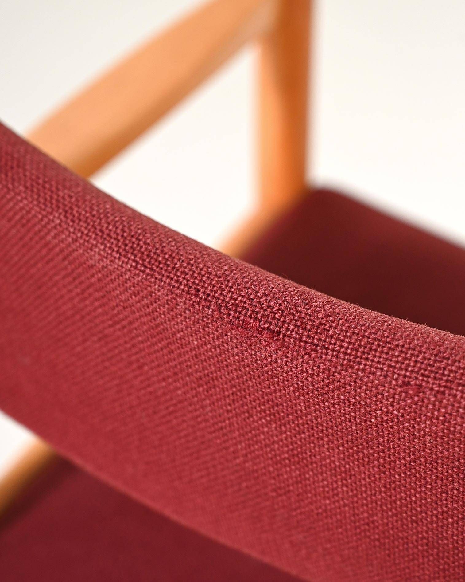 Set of 6 beech armchairs, Denmark, 1960s
