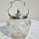 Cut crystal and silver biscuit bucket