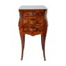 Old bedside in rosewood marquetry, Louis XV style