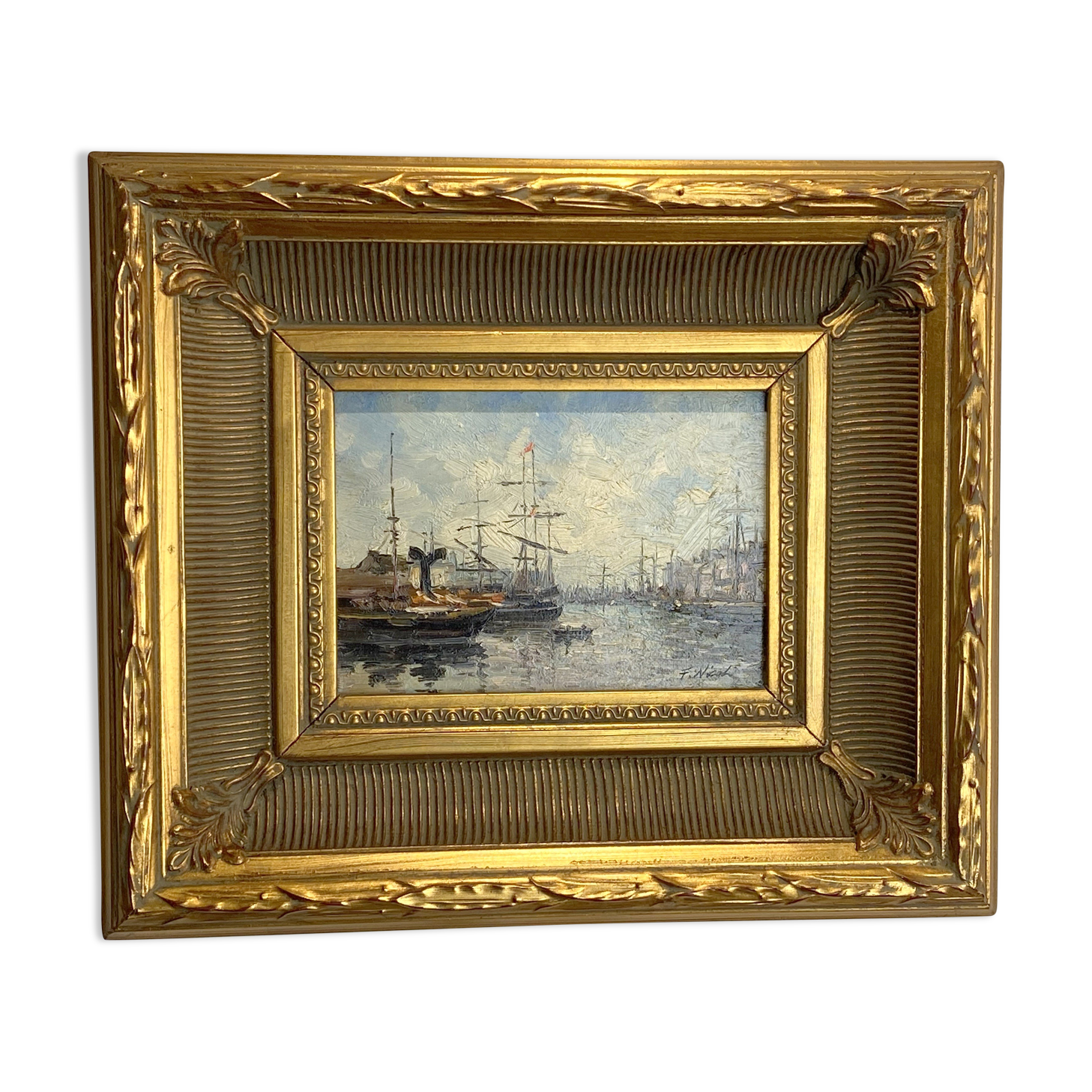 Oil on canvas signed " f.nicoli "