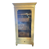 Armoire peinte Style Louis XVI-Directoire , 1 porte vitrée