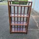 Vintage bamboo rattan shelf