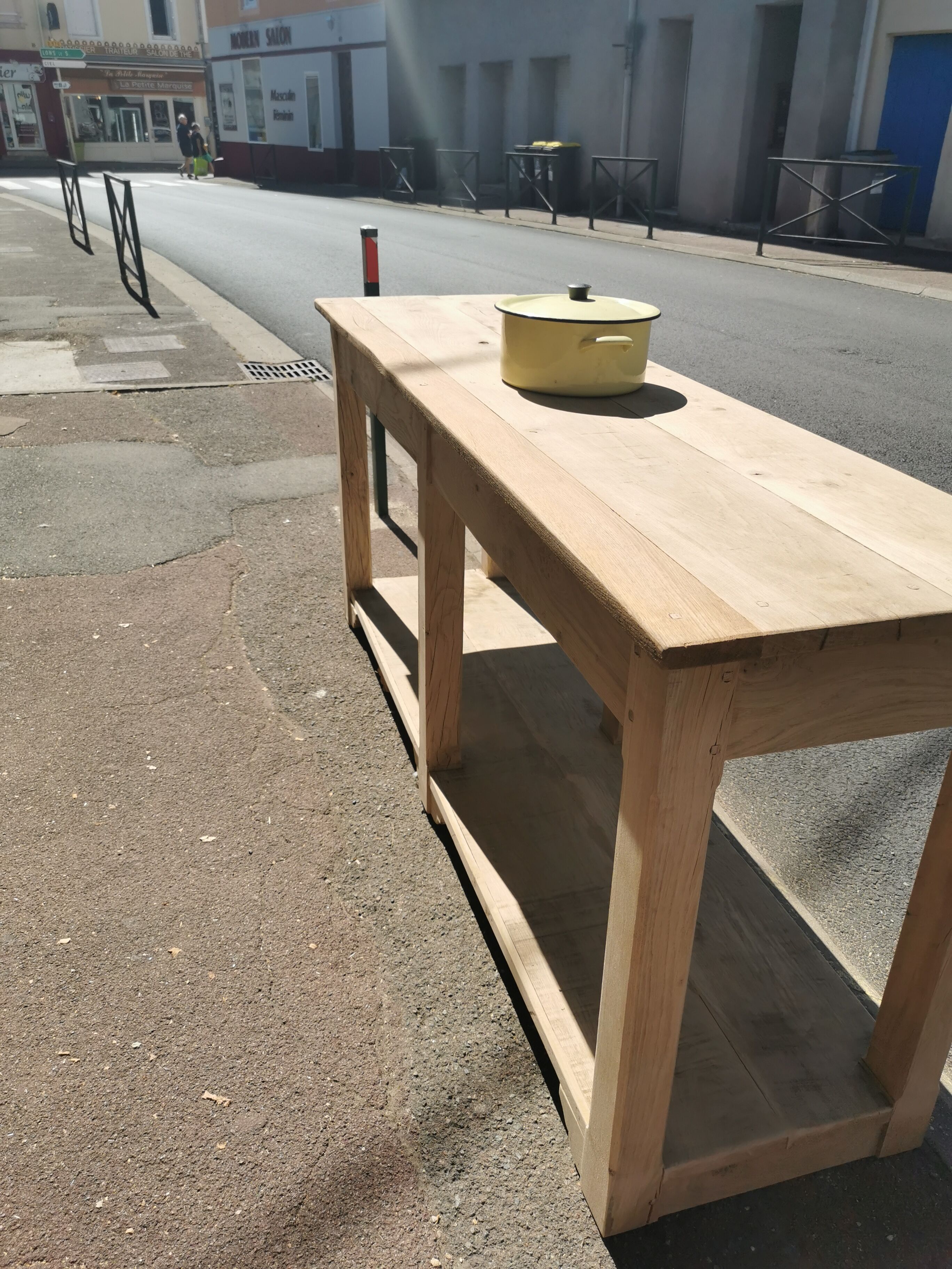 Table de drapier chêne