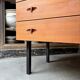 Chest of drawers with 4 drawers in teak attributed to Henry Walter Klein.