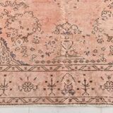 Powder Pink Classic Turkish Vintage Rug, 199x303Cm