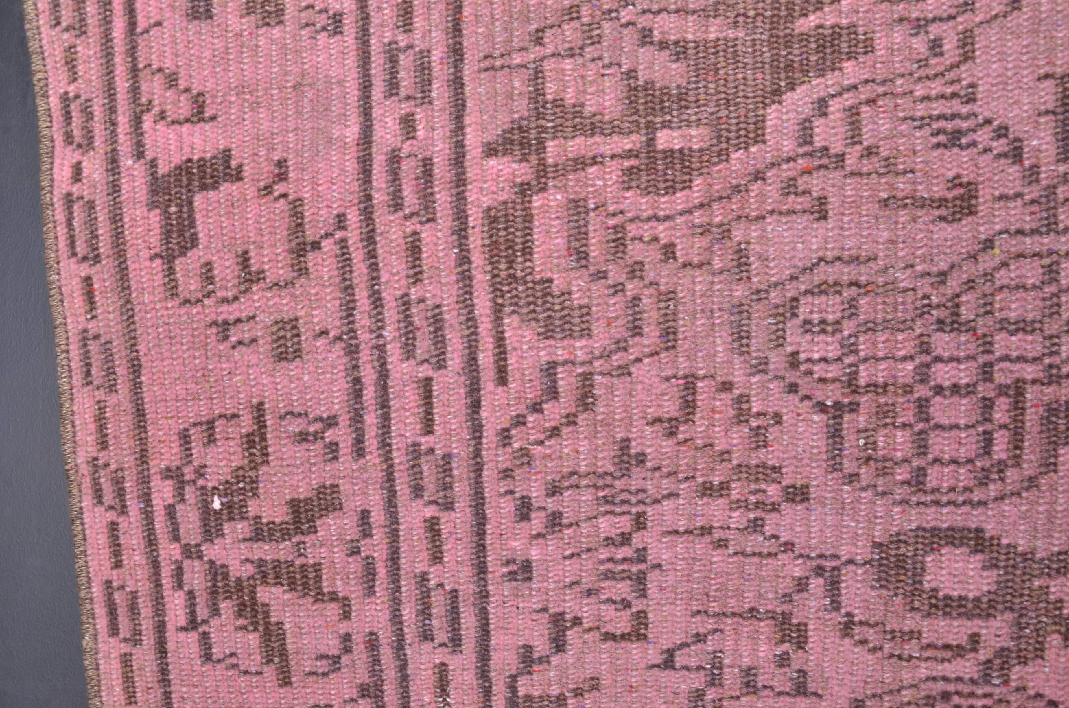 Pink Oushak Turkish Carpet sku 1129