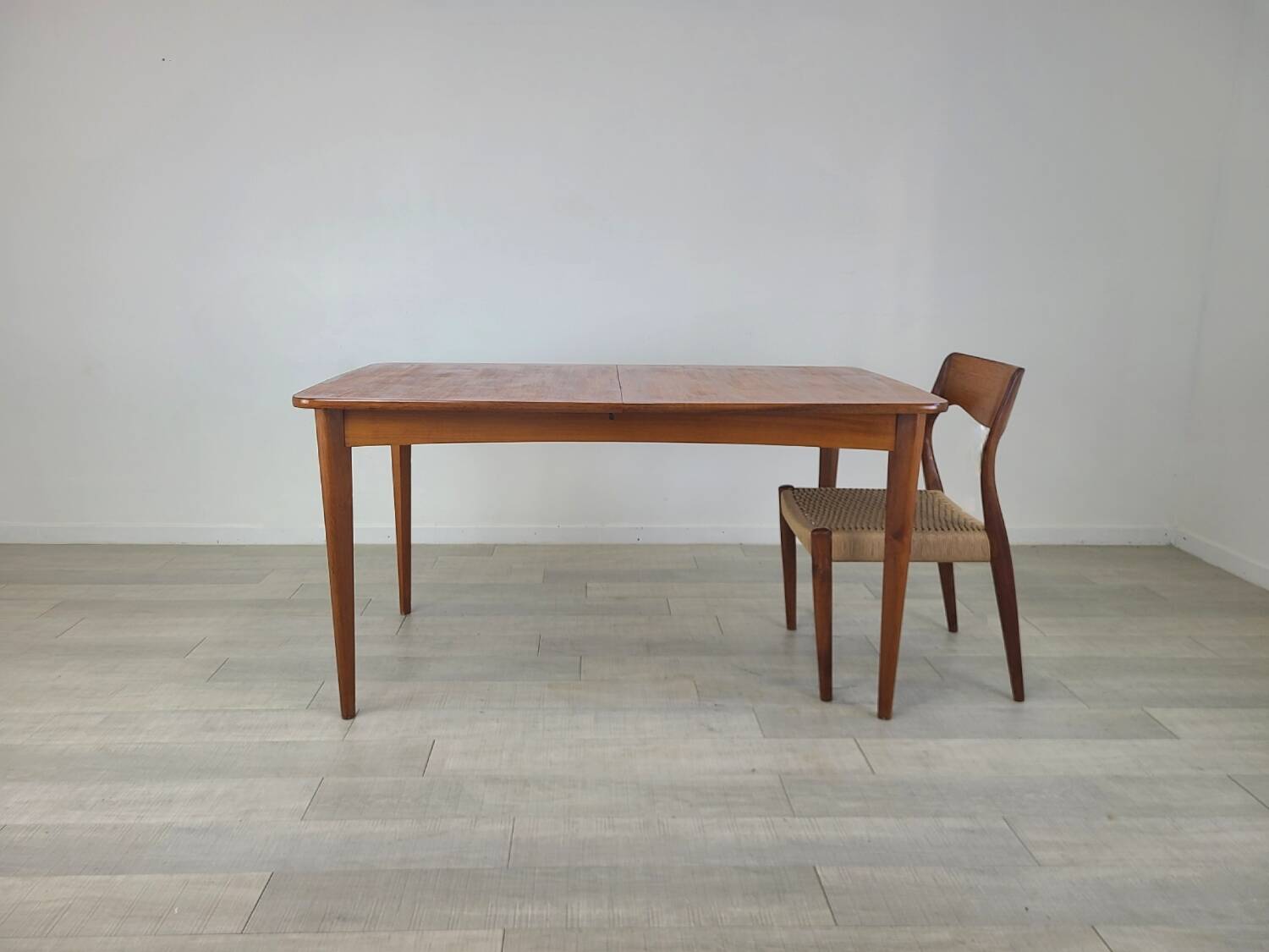Danish design Scandinavian teak dining table 1960