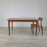 Danish design Scandinavian teak dining table 1960