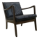 Scandinavian armchair in teak and leather, 1960s