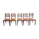 Série de 5 chaises à galette