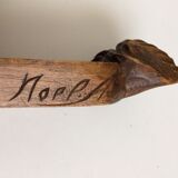 Art Deco wooden bread cut