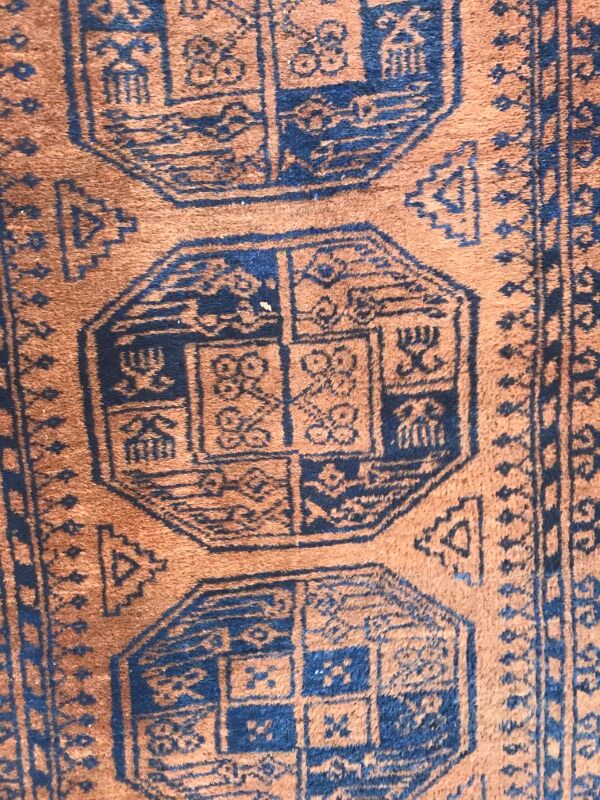 Vintage 20th century corridor Afghan carpet 88 X 329 CM
