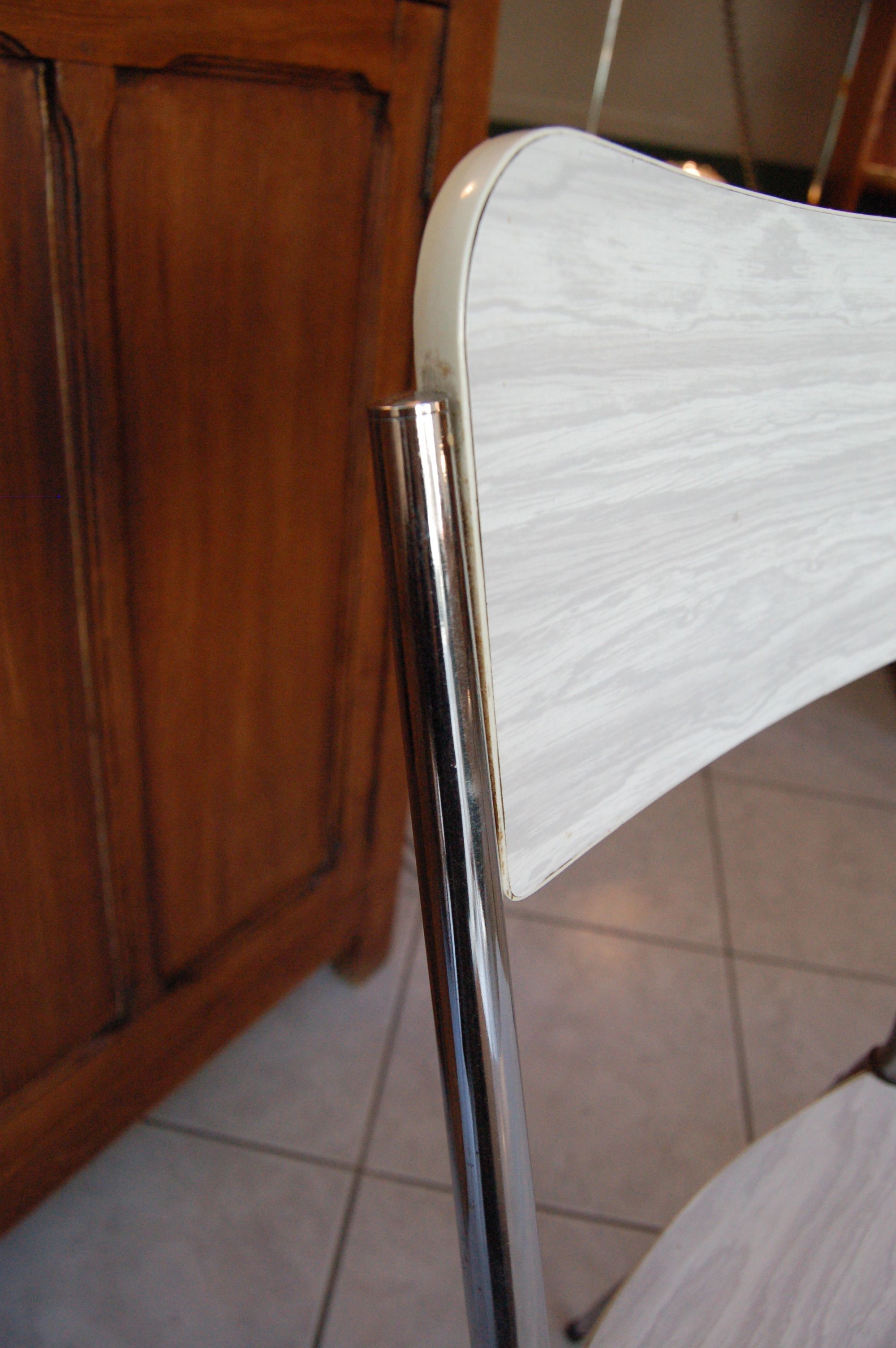 formica Chair shape organic vintage 50 s 60 s / refreshed 5