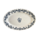 Plat oval Terre de Fer Longchamps Louis XVI 19ème
